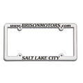 Chrome Plated Plastic License Frame